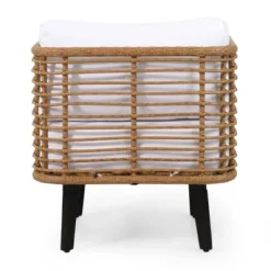 Nic Outdoor Wicker Club Chair With Cushion - Light Brown/White - Christopher Knight Home 12 Nic Outdoor Wicker Club Chair With Cushion - Light Brown/White - Christopher Knight Home -Homcom Store GUEST 0057539e 3a87 4b92 b45a 5ae69e1a75f2