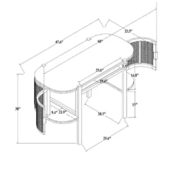 Portola Hills Caned Desk - Threshold™ Designed With Studio McGee 17 Portola Hills Caned Desk - Threshold™ Designed With Studio McGee -Homcom Store GUEST 01203086 2a2a 4355 bc99 c44324501292