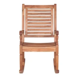 Bamberg Transitional Acacia Wood Outdoor Rocking Chair - Saracina Home 14 Bamberg Transitional Acacia Wood Outdoor Rocking Chair - Saracina Home -Homcom Store GUEST 01f0450b afb1 4b0e 9aa2 602f28765fbb