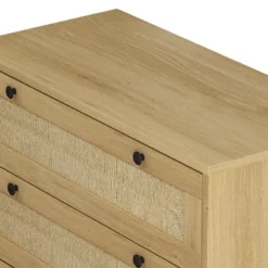 30.31" 3-Drawer Rope Braid Dresser, Oak - ModernLuxe 11 30.31" 3-Drawer Rope Braid Dresser, Oak - ModernLuxe -Homcom Store GUEST 0260416d 9d12 4536 9ecb 56fa289a6b09