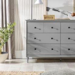 Stiva Classic Mid-Century Modern Horizontal 6 Drawer Dresser - Saracina Home 29 Stiva Classic Mid-Century Modern Horizontal 6 Drawer Dresser - Saracina Home -Homcom Store GUEST 03a1f54e 4537 4cfe 8b24 c78de9815ace