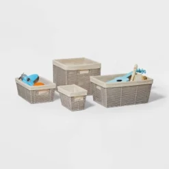 16" X 9" X 6" Woven Twisted Paper Rope Media Basket Gray - Brightroom™ 5 16" X 9" X 6" Woven Twisted Paper Rope Media Basket Gray - Brightroom™ -Homcom Store GUEST 054d99f6 5bc4 4b73 87f9 e39da675c247