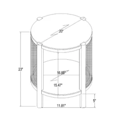 Portola Hills Woven Accent Table - Threshold™ Designed With Studio McGee 18 Portola Hills Woven Accent Table - Threshold™ Designed With Studio McGee -Homcom Store GUEST 0561165f 7bd8 4818 b2e8 f2a443a2b510