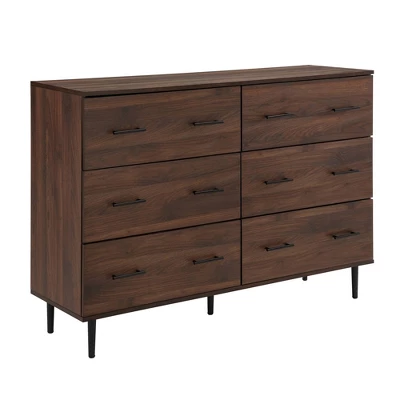 Higgins Modern Horizontal 6 Drawer Dresser - Saracina Home 15 Higgins Modern Horizontal 6 Drawer Dresser - Saracina Home - Image 15