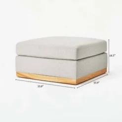 Woodland Hills Modular Sectional Ottoman Light Gray - Threshold™ Designed With Studio McGee 13 Woodland Hills Modular Sectional Ottoman Light Gray - Threshold™ Designed With Studio McGee -Homcom Store GUEST 0ed068aa 7686 4196 a244 18c08b84b454