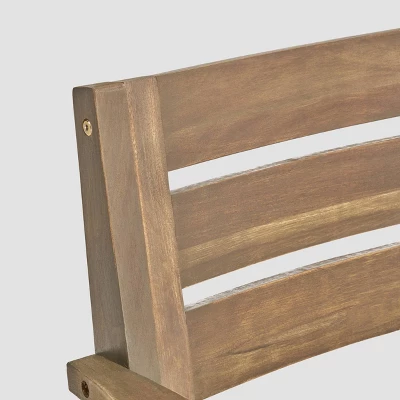 Belasera 9pc Acacia Wood Expandable Dining Set Gray - Christopher Knight Home 2 Belasera 9pc Acacia Wood Expandable Dining Set Gray - Christopher Knight Home - Image 2