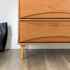 Mid-Century Modern Contoured 5 Drawer Chest Of Drawers - Saracina Home 25 Mid-Century Modern Contoured 5 Drawer Chest Of Drawers - Saracina Home -Homcom Store GUEST 0f5cbf53 2e99 4bcc aaf1 b03b69ec62db