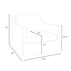 Vivian Park Upholstered Swivel Chair Cream - Threshold™ Designed With Studio McGee 11 Vivian Park Upholstered Swivel Chair Cream - Threshold™ Designed With Studio McGee -Homcom Store GUEST 0f6cc5a6 f1ac 4b5a a69b 5faae524745a