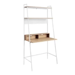 36" Writing Desk With Open Storage Ladder Bookshelf - Saracina Home -Homcom Store GUEST 108fd04d 734b 4161 811d 43686b237442