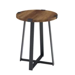 Wrightson Urban Industrial Faux Wrap Leg Round Side Table - Saracina Home 25 Wrightson Urban Industrial Faux Wrap Leg Round Side Table - Saracina Home -Homcom Store GUEST 10a274df fdc1 4838 a26b e97de3166e26