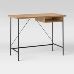 Wood And Metal Writing Desk With Storage - Room Essentials™ 9 Wood And Metal Writing Desk With Storage - Room Essentials™ -Homcom Store GUEST 11fddfe3 6162 4a58 8bb3 5903c2a3ce2d