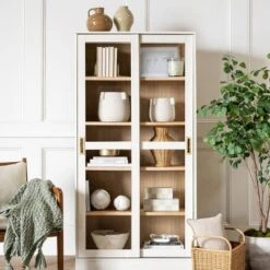 72" Promontory Cabinet With Sliding Doors - Threshold™ Designed With Studio McGee 20 72" Promontory Cabinet With Sliding Doors - Threshold™ Designed With Studio McGee -Homcom Store GUEST 123e42a0 83f1 4a74 b01e b843c1da7645