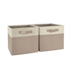 2pc Kids' 10.5" Two-Toned Folding Storage Bin Set - RiverRidge Home -Homcom Store GUEST 1279212b 786b 45f1 b15e 818e05dab01f