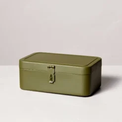 Decorative Metal Storage Box Green - Hearth & Hand™ With Magnolia -Homcom Store GUEST 13e14cf7 86df 4e7f 83b8 96fe6613459c