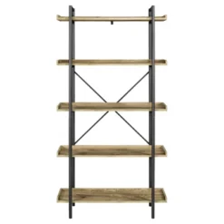 68" 5 Tray Shelf Urban Pipe X Back Bookshelf - Saracina Home -Homcom Store GUEST 18cd1433 31a3 4be1 8f59 f88c9c732217