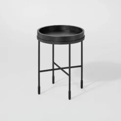 Wood & Metal Accent Side Table - Black - Hearth & Hand™ With Magnolia -Homcom Store GUEST 18f60d1f c6ab 4b71 9c37 45510af8c6ce