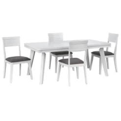 5pc Berea Rectangular Dining Set - Buylateral -Homcom Store GUEST 1a5ef1ce 957f 444f bf68 6c7029d2dd0e
