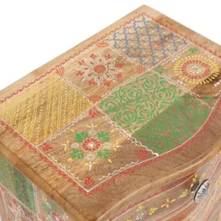 Ailey Handcrafted Boho Mango Wood 3 Drawer Nightstand Natural - Christopher Knight Home -Homcom Store GUEST 1b24fd0e 3e0c 4fca bc0a f42a5ee19376