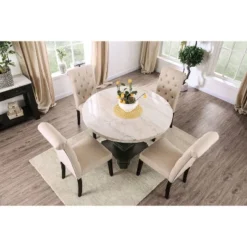 Buckley Round Dining Table White/Black - HOMES: Inside + Out -Homcom Store GUEST 1eaec16e a22c 4046 aa25 778fad2ef351