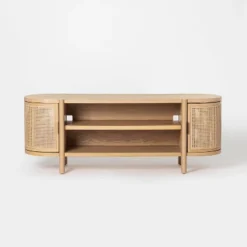 Portola Hills Caned Door TV Stand For TVs Up To 60" - Threshold™ Designed With Studio McGee -Homcom Store GUEST 208e3d0e 087f 4e77 8e6a 13820fa6f865