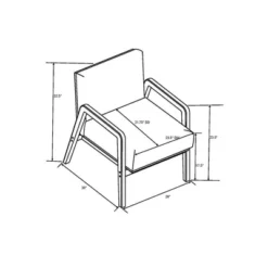 Upholstered Wood Framed Accent Arm Chair - Hearth & Hand™ With Magnolia -Homcom Store GUEST 20d7cc37 15c5 4d84 9cd3 409177928f58
