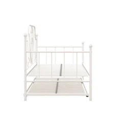 Twin Leila Metal Daybed And Trundle White - Room & Joy -Homcom Store GUEST 22c96d4c cccf 487a a639 ed54bc646f96