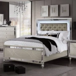 3pc Queen La Mesa Bed Nightstand And Dresser Set Silver - HOMES: Inside + Out 15 3pc Queen La Mesa Bed Nightstand And Dresser Set Silver - HOMES: Inside + Out -Homcom Store GUEST 22d13a75 3187 4f40 a6dd 2f30507fe613
