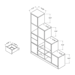 61.5" Hirsch Contemporary Bookcase White - HOMES: Inside + Out -Homcom Store GUEST 22d9f777 1ec0 473d 9cef ba522611e5c2