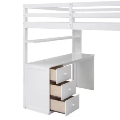 Full Size Loft Bed With Drawers, Desk And Wardrobe - ModernLuxe 21 Full Size Loft Bed With Drawers, Desk And Wardrobe - ModernLuxe -Homcom Store GUEST 2326c49d 7b21 4ee2 af87 972442968de1