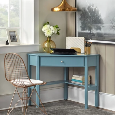 Medford Corner Desk With Drawer - Buylateral 1 Medford Corner Desk With Drawer - Buylateral