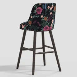 Geller Modern Counter Height Barstool In Botanical Grant Floral Ink - Threshold™ -Homcom Store GUEST 262b327f e7a7 45cb 9f89 834fa21078ad