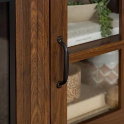 Tasi Transitional Farmhouse Glass Window Pane Door With Electric Fireplace TV Stand For TVs Up To 80" - Saracina Home 24 Tasi Transitional Farmhouse Glass Window Pane Door With Electric Fireplace TV Stand For TVs Up To 80" - Saracina Home -Homcom Store GUEST 266745d8 95f0 4abc b2e5 43d1c9c0a3f3