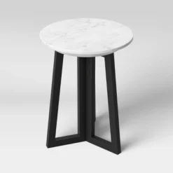 Altavista Round Marble End Table White - Threshold™ 5 Altavista Round Marble End Table White - Threshold™ -Homcom Store GUEST 2758c8eb 8d8e 4972 8d46 eafeb11b9283