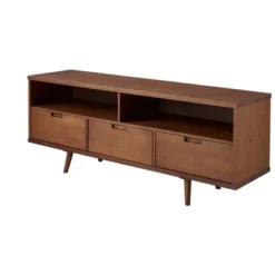 Cara Mid-Century Modern 3 Drawer TV Stand For TVs Up To 65" - Saracina Home -Homcom Store GUEST 27a24018 e7a9 4d99 88df 5f5a13923937