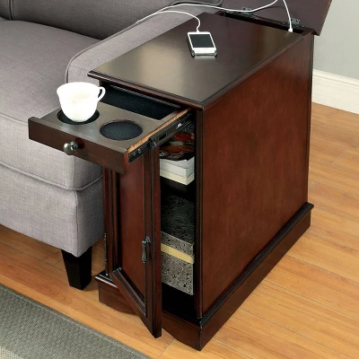 Gantzer 1 Drawer Side Table With USB Ports - HOMES: Inside + Out 3 Gantzer 1 Drawer Side Table With USB Ports - HOMES: Inside + Out - Image 3