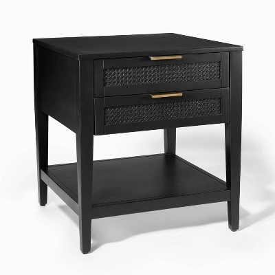East Bluff 2 Drawers Woven Accent Table Black - Threshold™ Designed With Studio McGee 8 East Bluff 2 Drawers Woven Accent Table Black - Threshold™ Designed With Studio McGee - Image 8