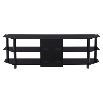 Travers Open Shelves TV Stand For TVs Up To 82" Black - CorLiving 8 Travers Open Shelves TV Stand For TVs Up To 82" Black - CorLiving - Image 8