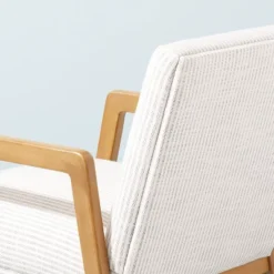 Upholstered Wood Framed Accent Arm Chair - Hearth & Hand™ With Magnolia -Homcom Store GUEST 2f0e04c0 d86f 4b12 86dd 9cbf776611b6