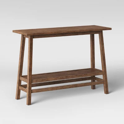 Haverhill Wood Console Table Weathered Brown - Threshold™ 2 Haverhill Wood Console Table Weathered Brown - Threshold™ - Image 2