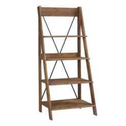 68.25" Boho 4 Tier Solid Wood Ladder Bookshelf Plant Stand - Saracina Home -Homcom Store GUEST 3285c2ba 734f 4328 bac7 0ca33e71dd0d