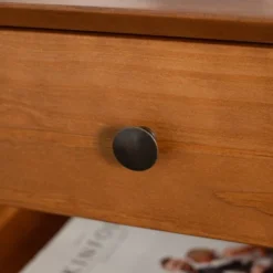 Greenberg 1 Drawer Mid-Century Modern Solid Wood Nightstand - Saracina Home -Homcom Store GUEST 32d65046 0b5a 4b0e 8442 377c764fbe19