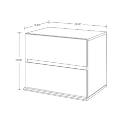 2 Drawer Modular Nightstand White - Room Essentials™ -Homcom Store GUEST 3a4737e7 4084 4aa8 9faa fdad66f90a9c
