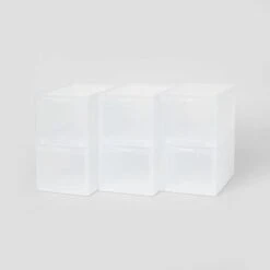 Small Stackable Bins Front Opening Clear Plastic - Brightroom™ 9 Small Stackable Bins Front Opening Clear Plastic - Brightroom™ -Homcom Store GUEST 3c949385 7473 4475 8c8a 9fa49d23bd71
