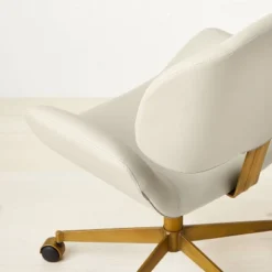 Mahonia Faux Leather Office Chair Cream/Aged Brass - Opalhouse™ Designed With Jungalow™ 9 Mahonia Faux Leather Office Chair Cream/Aged Brass - Opalhouse™ Designed With Jungalow™ -Homcom Store GUEST 3f7c3942 9986 4909 9772 5880d96ce1e9