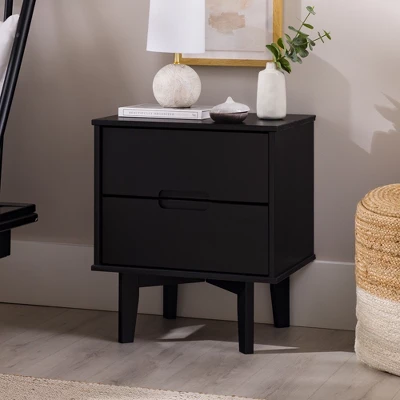 Mid-Century Modern Wood Nightstand - Saracina Home 1 Mid-Century Modern Wood Nightstand - Saracina Home