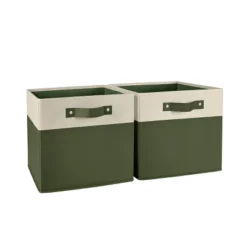2pc Kids' 10.5" Two-Toned Folding Storage Bin Set - RiverRidge Home -Homcom Store GUEST 44ec3bb4 6492 4270 8e41 fc87b00d4061