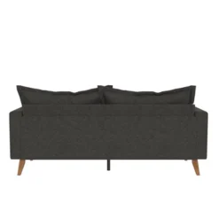 Maryan Pillowback Wood Stretcher Sofa Gray Linen - Room & Joy -Homcom Store GUEST 4538ad06 746c 4572 997f 4006936256c1
