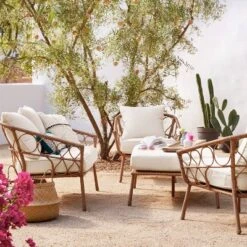 Britanna Oversized Patio Ottoman - Linen - Opalhouse™ -Homcom Store GUEST 474ca0fe 25d2 44ca 9813 a8a367569dc0