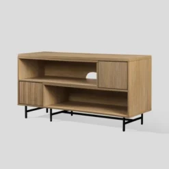 Modern Reeded Door Extendable TV Stand For TVs Up To 50" - Saracina Home 19 Modern Reeded Door Extendable TV Stand For TVs Up To 50" - Saracina Home -Homcom Store GUEST 477dbe29 17b9 4045 b470 35d21aade85d