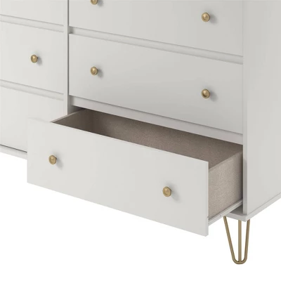 6 Drawer Finley Dresser White - Novogratz 8 6 Drawer Finley Dresser White - Novogratz - Image 8